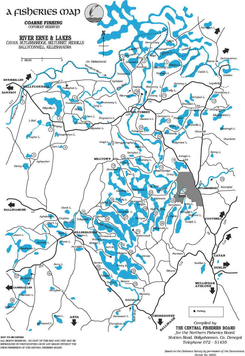 Cavan Erne & Lough Oughter Fishing